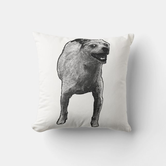 Gezellige stoel, vrolijke pup kussen (Voorkant)