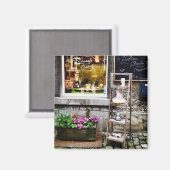 Gezellige straat van België Magneet (Voorkant / Achterkant)