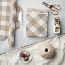 Gezellige Taan Crème Cottage Linnen Plaid Patroon