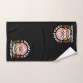 Gezellige taart illustratie: warme taarten warmere bad handdoek (Handdoek)