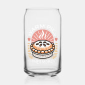 Gezellige taart illustratie: warme taarten warmere blikvorm glas (Achterkant)