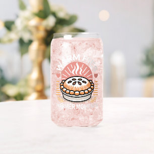 Gezellige taart illustratie: warme taarten warmere blikvorm glas