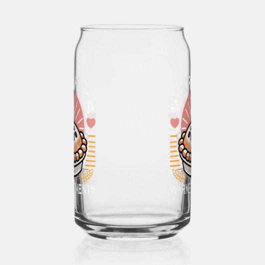 Gezellige taart illustratie: warme taarten warmere blikvorm glas (Rechts)