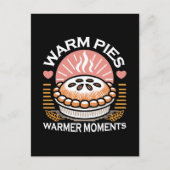 Gezellige taart illustratie: warme taarten warmere briefkaart (Voorkant)