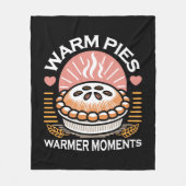 Gezellige taart illustratie: warme taarten warmere fleece deken (Voorkant)