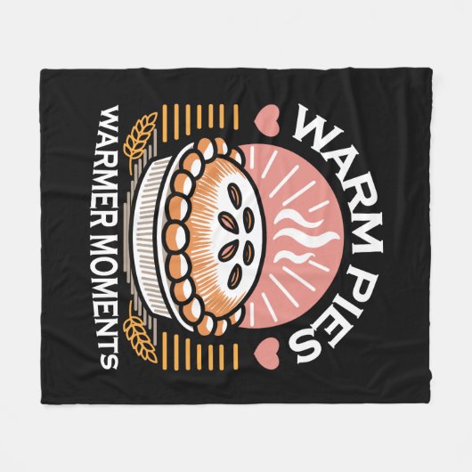 Gezellige taart illustratie: warme taarten warmere fleece deken (Voorkant (Horizontaal))