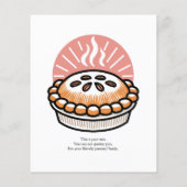 Gezellige taart illustratie: warme taarten warmere flyer (Achterkant)