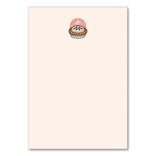 Gezellige taart illustratie: warme taarten warmere kaart (Achterkant)