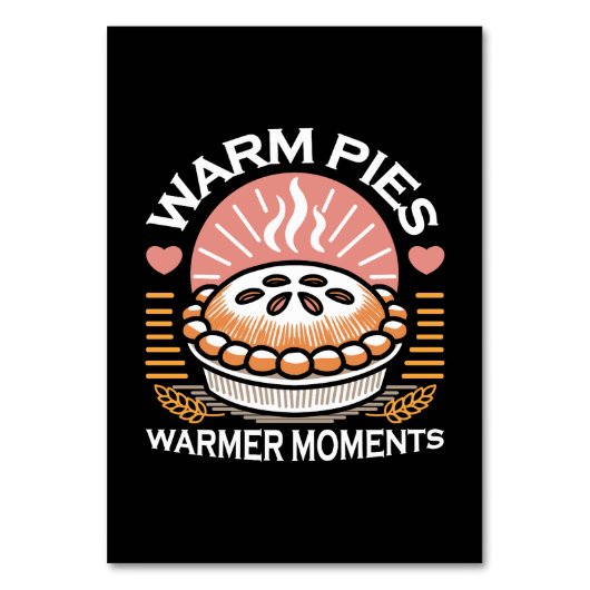 Gezellige taart illustratie: warme taarten warmere kaart (Voorkant)