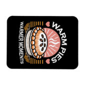 Gezellige taart illustratie: warme taarten warmere magneet (Horizontaal)