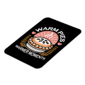 Gezellige taart illustratie: warme taarten warmere magneet (Linkerzijde)