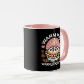 Gezellige taart illustratie: warme taarten warmere mok (Voorkant rechts)