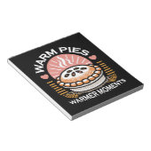 Gezellige taart illustratie: warme taarten warmere notitieblok (Schuin)