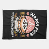 Gezellige taart illustratie: warme taarten warmere theedoek (Horizontaal)