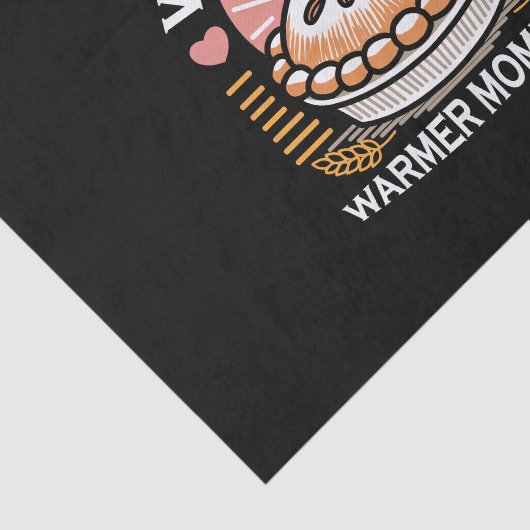 Gezellige taart illustratie: warme taarten warmere tissuepapier (Detail)