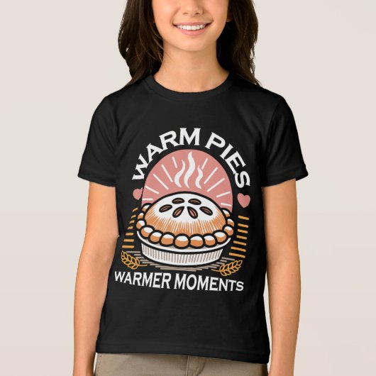 Gezellige taart illustratie: warme taarten warmere Tri-Blend shirt (Voorkant)