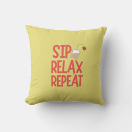 Gezellige Tea Lover's Pillow - Elegant Home Decor  Kussen