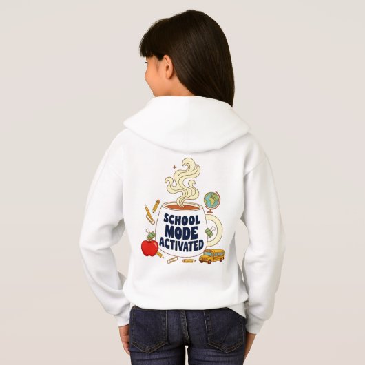 Gezellige "Teaching Joy" Hoodie - Perfect voor sch (Achterkant volledig)