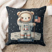 Gezellige Teddy Bear Astronaut Sierkussen Baby Boy (Deken)