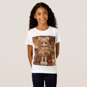 Gezellige teddybeer t-shirt (Voorkant volledig)