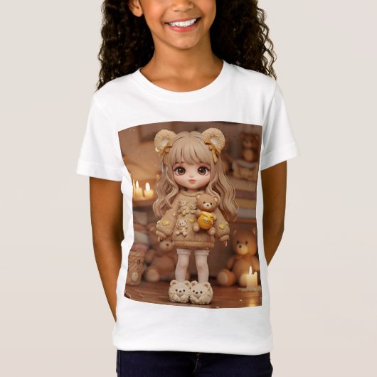 Gezellige teddybeer t-shirt (Voorkant)