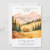 Gezellige Terracotta Herfst Landscape Retreat Wate Kaart (Voorkant)