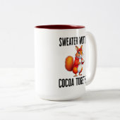 Gezellige Thanksgiving Eekhoorn Koffie Mok (Voorkant rechts)