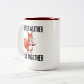 Gezellige Thanksgiving Eekhoorn Koffie Mok (Voorkant links)