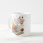 Gezellige Thanksgiving naar Winter Holiday Table D Koffiemok (Voorkant links)