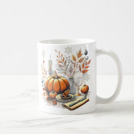 Gezellige Thanksgiving naar Winter Holiday Table D Koffiemok