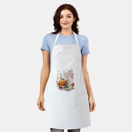 Gezellige Thanksgiving naar Winter Holiday Table D Schort (Gedragen)