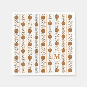Gezellige Thanksgiving Pompoen Bloemen Servet