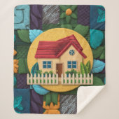 Gezellige thuishaven sherpa deken (Voorkant)