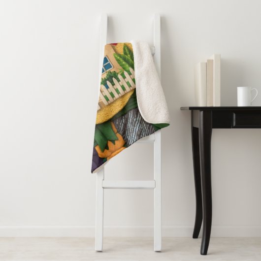 Gezellige thuishaven sherpa deken (In situ)