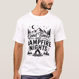 Gezellige tijden en kampvuuravonden – Knus kampere T-shirt