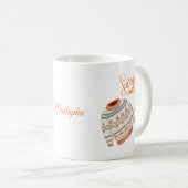 Gezellige Trui Weer Mok met Aangepaste Naam | herf (Voorkant rechts)