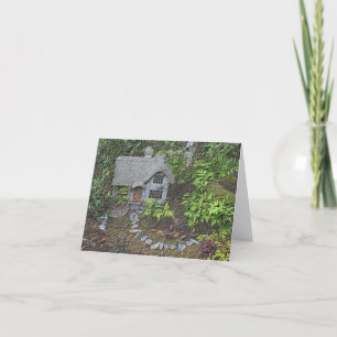 Gezellige tuin cottagetuur Natuur Kunst Notitiekaartje