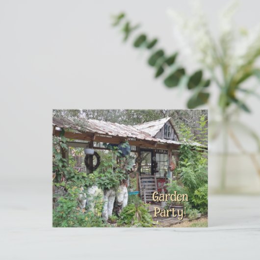 Gezellige tuin rust te ontspannen ze werpen Nook p Briefkaart (Staand voorkant)