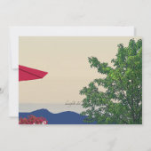 Gezellige tuin uitnodiging (Achterkant)