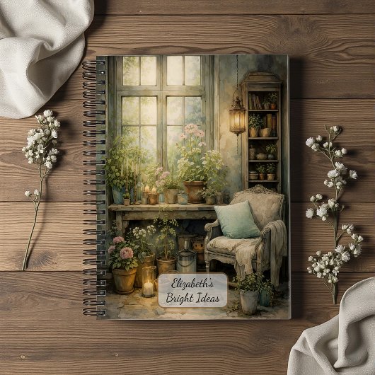 Gezellige Tuinraamhoek Notitieboek