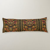 Gezellige turquoise "Aztec Dream" Relaxation Body  Lichaamskussen (Achterkant)