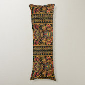 Gezellige turquoise "Aztec Dream" Relaxation Body  Lichaamskussen (Voorkant Verticaal)