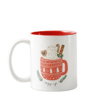 Gezellige Up warme chocolademelk Kerstmis