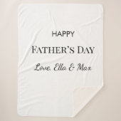 Gezellige vaderdag deken (Voorkant)