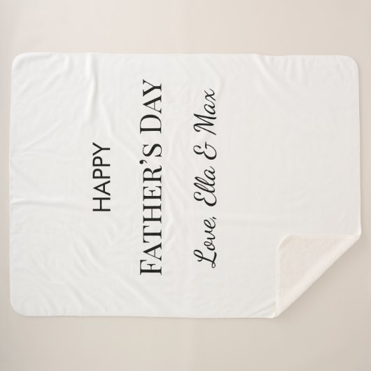 Gezellige vaderdag deken (Voorkant (horizontaal))