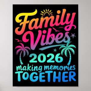 Gezellige vakantie 2026 Strand Bij elkaar horende Poster