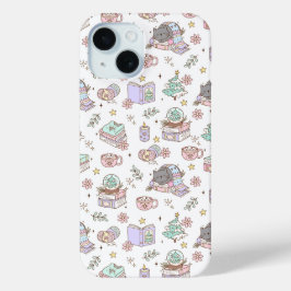 Gezellige Vakantie Kat Telefoonhoes iPhone 15 Case