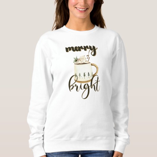 Gezellige vakantie Mok Design met kerstbomen Trui (Voorkant)