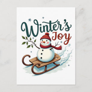 Gezellige vakantiewallpaper voor magische winterna feestdagenkaart
