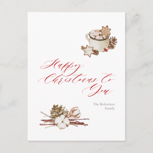 Gezellige vakantiewensen briefkaart (Voorkant)